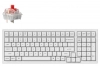 Безжична геймърска механична клавиатура Keychron K4 Pro, QMK/VIA,  K Pro Red Switch, Hot-Swappable, White backlight, Full-Size, Бяла | K4P-O1 1