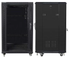 Комуникационен шкаф Lanberg 19" 22U (600x600), Свободно стоящ, Черен | FF01-6622-12B 1