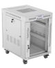 Комуникационен шкаф Lanberg 19" 15U (600x800), Свободно стоящ, LCD панел, Сив | FF01-6815-12SL 2