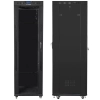 Комуникационен шкаф Lanberg 19" 42U (600x800), Свободно стоящ, LCD панел, Черен | FF01-6842-12BL 1