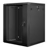 Комуникационен шкаф за стена Lanberg 19" 15U (600x600), Черен | WF01-6615-10B 3