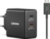 Зарядно Lenovo Dual 65W, USB-C 65W GaN Charger, Черно | G0A6065BEU 1