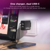 Зарядно Lenovo Dual 65W, USB-C 65W GaN Charger, Черно | G0A6065BEU 6