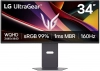 Геймърски монитор LG UltraGear 34G600A-B, 34", WQHD (3440 x 1440) VA Curved, 160Hz, G-Sync, FreeSync, Черен | 34G600A-B 1