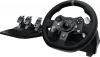 Геймърски симулатор Lumi LRS09-BS02 + Волан с педали Logitech Driving Force G920, Черен/Син 9