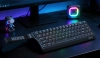 Безжична геймърска механична клавиатура Marvo Saber 65W, Banana Crystal Linear Switches, RGB, Черна | KG965W-BK    8