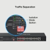 Суич Mercusys MS126CP, 24-портов, PoE+, 2 Gigabit ъплинк порта, неуправляем, Черен 7