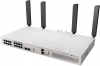 Суич MikroTik CRS418-8P-8G-2S+5axQ2axQ-RM, 18-портов, Бял 2