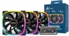 Комплект вентилатори Montech AX120 PWM, 120mm, ARGB, 6X6 Fan Hub, Black, 3 броя 1