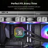 Водно охлаждане Montech HyperFlow Digital 360, Black 9