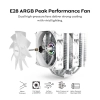 Охладител за процесор Montech NX600 ARGB, Dual-Tower, White 10