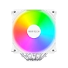 Охладител за процесор Montech NX600 ARGB, Dual-Tower, White 2
