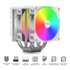 Охладител за процесор Montech NX600 ARGB, Dual-Tower, White 7