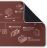 Подложка за мишка Noctua NP-DM3, 20-Year Anniversary Desk mat, Кафява 3
