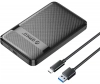 Kутия за твърд диск Orico 2577C3-V1, за 2.5" HDD/SSD, USB Type-C, Черна  1