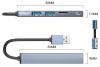 USB хъб Orico 3-портов + четец за карти, USB3.0, Сив | AH-A12F-GY-BP 2