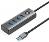 USB хъб Orico PDD4U-U3, 4-портов,  	USB 3.0, Сив | PDD4U-U3-015-GY 1