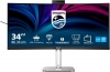 Монитор Philips 34B2U6603CH, 34" Curved, VA, QHD (3440 x 1440), 120Hz, 4ms, Thunderbolt 4, Ethernet (RJ-45), Черен | 34B2U6603CH/00 1