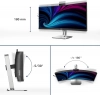 Монитор Philips 34B2U6603CH, 34" Curved, VA, QHD (3440 x 1440), 120Hz, 4ms, Thunderbolt 4, Ethernet (RJ-45), Черен | 34B2U6603CH/00 10
