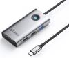 USB хъб Orico 5-in-1 USB-C, 5Gbps, 4K, Сребрист | PW11-5P-GY-EP 1
