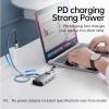 USB хъб Orico 5-in-1 USB-C, 5Gbps, 4K, Сребрист | PW11-5P-GY-EP 4