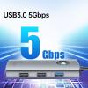 USB хъб Orico 5-in-1 USB-C, 5Gbps, 4K, Сребрист | PW11-5P-GY-EP 5