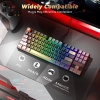 Геймърска механична клавиатура Redragon Kumara, RGB осветление, Red Switch, Черна/Сива | K552LGY-RGB 14