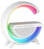Bluetooth тонколона Marvo SG-302, 5W, RGB, 15W станция за безжично зареждане, Бяла 2