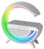Bluetooth тонколона Marvo SG-302, 5W, RGB, 15W станция за безжично зареждане, Бяла 3