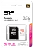 Карта памет Silicon Power Superior 256GB, microSDXC, Class 10, A1, V30, UHS-I U3 + SD Adapter | SP256GBSTXDV3V20SP 3