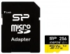 Карта памет Silicon Power Inspire 256GB, microSDXC, Class 10, UHS-I U3, V30, A2 + SD Adapter | SP256GBSTXLA2V1NSP 1