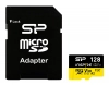 Карта памет Silicon Power Inspire 128GB, microSDXC, Class 10, UHS-I U3, V30, A2 + SD Adapter | SP128GBSTXLA2V1NSP 1