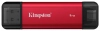Външен SSD диск Kingston Dual 1TB,  USB-A/C 3.2 Gen 2, Червен | SPSD/1TB 1