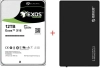 Външен хард диск Seagate Exos X16, 12TB HDD, 3.5" SATA3, USB 3.0, Recertified (Zero Hours) запечатан | ST12000NM001G-FR + 3588US3 1