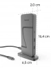 Докинг станция Hama Connect2Office Speed, 10-портова, USB4 Type-C, 140W PD, 2.5G Ethernet, Сива | 200200 5