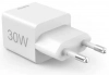 Адаптер за зареждане Hama, 30W PD, QC 3.0, Gan, 1 x USB-C, 1 x USB-A, Бял | 201992 6