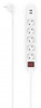 Разклонител Hama, 5 гнезда, 2 x USB-A, 1.4 м, Бял | 223183 1