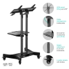 Мобилна стойка за телевизор ONKRON TS1350-B, 32" - 70", до 49 кг, Черна 5