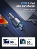 Зарядно за кола Ugreen EC705 130W, 3-портово, Сиво | EC705 35025 4