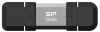 USB флаш памет Silicon Power Mobile C51 256GB, USB 3.2 Gen 1 Type-A/Type-C, Сребрист/Черен | SP256GBUC3C51V1S
 1