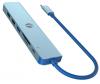 Докинг станция VCom CUE18, 7-in-1, Синя 4