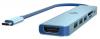 Докинг станция VCom CUE18, 7-in-1, Синя 5