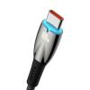 Кабел Baseus CADH000501 Glimmer Series USB-A КЪМ USB-C, 100W, 480Mbps, 2м, Черен 2