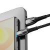 Кабел Baseus CADH000501 Glimmer Series USB-A КЪМ USB-C, 100W, 480Mbps, 2м, Черен 4