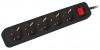 Разклонител Lanberg power strip, 5 гнезда, 1.5 м, Черен | PS1-05F-0150-BK 2